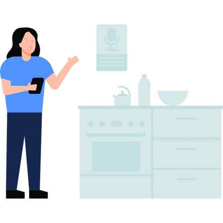 Smart kitchen Illustration