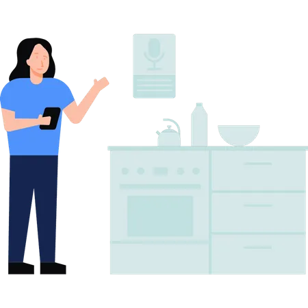 Smart kitchen  Illustration