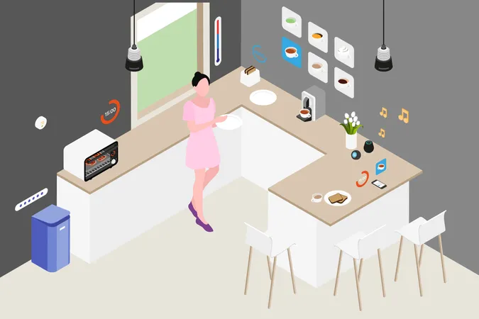 Smart Kitchen  Illustration