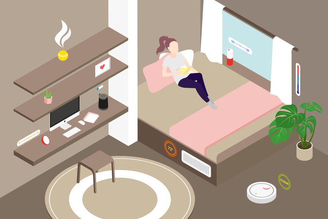 Smart Living room  Illustration