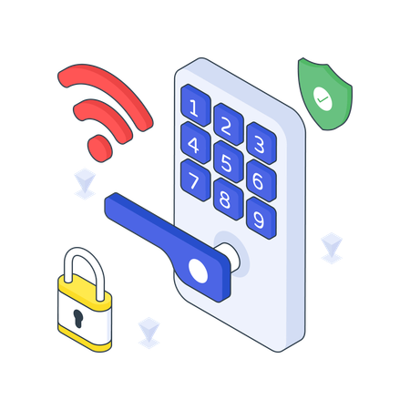 Smart Lock  Illustration