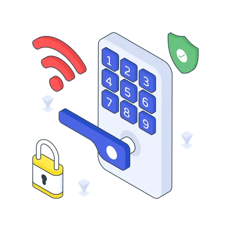 Smart Lock  Illustration