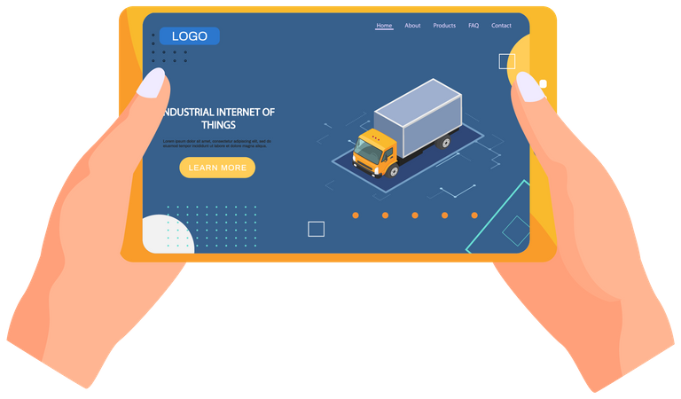 Smart logistics services  Illustration