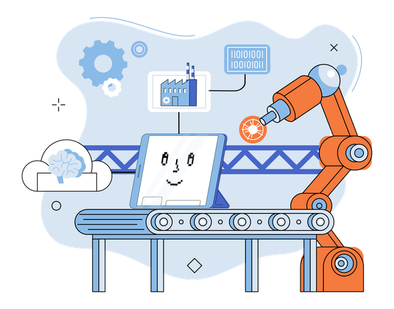 Smart manufacture  Illustration