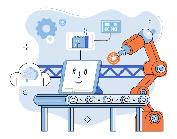 Smart manufacture  Illustration