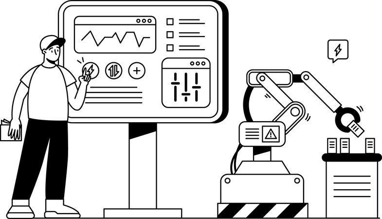 Smart manufacturing  Illustration