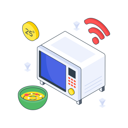 Smart Microwave  Illustration