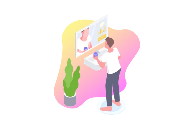 Smart Mirror  Illustration