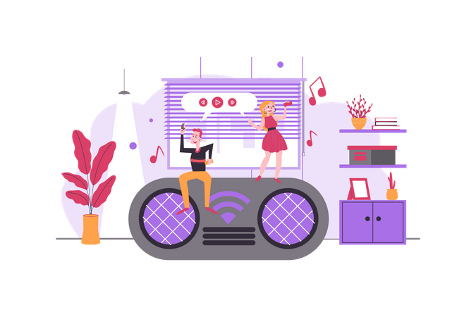 Smart Music System  Illustration