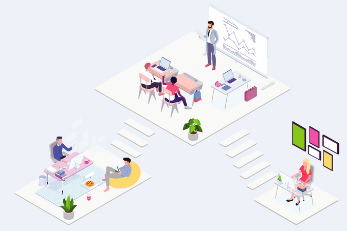 Smart Office  Illustration