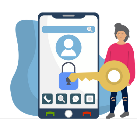 Smart Phone Lock  Illustration