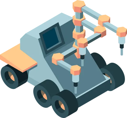 Smart Robot Truck  Illustration