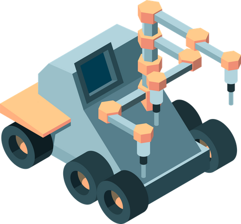 Smart Robot Truck  Illustration