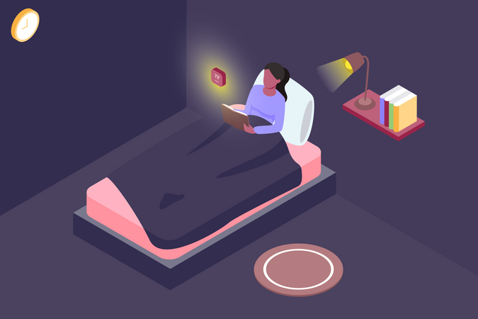 Smartes Schlafzimmer  Illustration