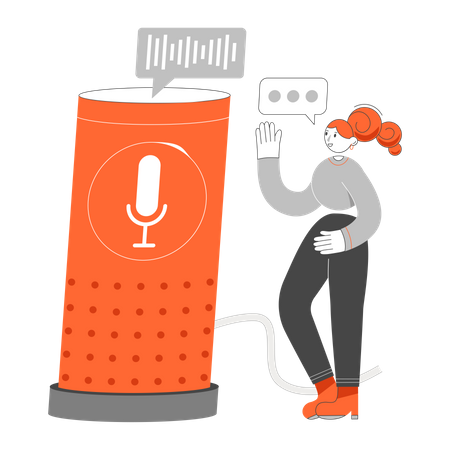 Smart speaker Illustration