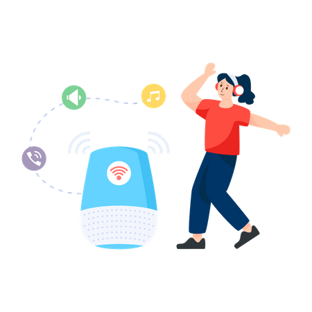 Smart Speaker  Illustration