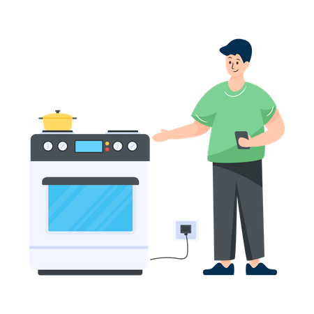 Smart Stove  Illustration