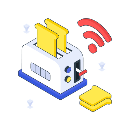 Intelligenter Toaster  Illustration