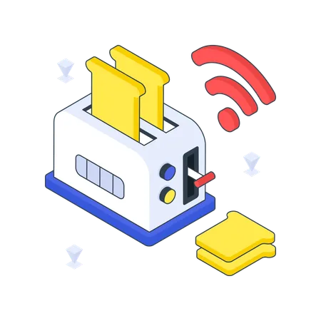 Intelligenter Toaster  Illustration