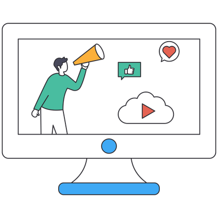 Smart TV Content  Illustration