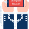 phone addiction illustration svg