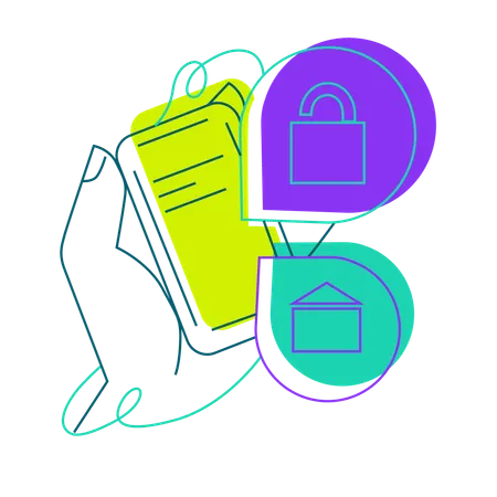 Smartphone-Datensicherheit  Illustration