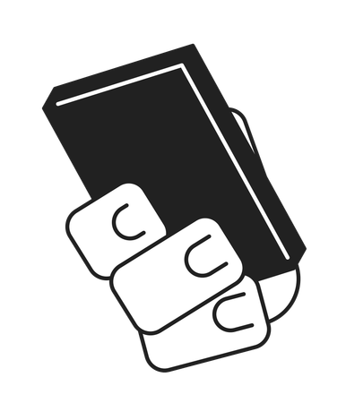 Smartphone holding  Illustration