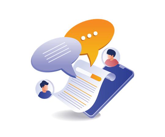 Smartphone information  Illustration