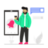 illustrations for phone notification