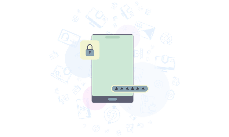 Smartphone protection  Illustration