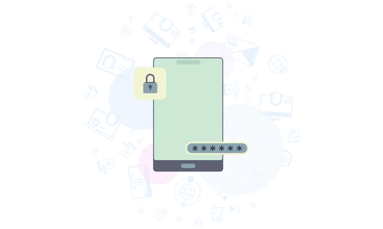 Smartphone protection  Illustration