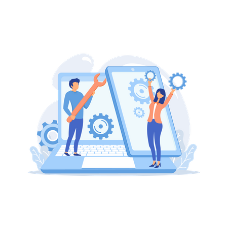 Smartphone repair  Illustration