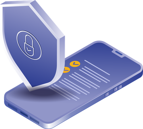 Smartphone technology data security checklist  Illustration