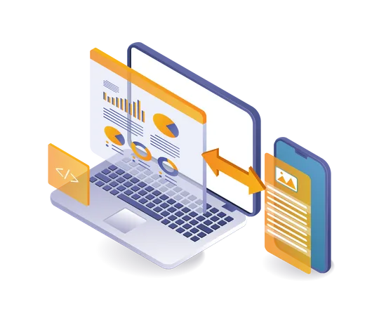 Smartphone test data analysis  Illustration