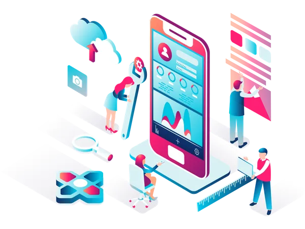 Smartphone-UI-UX-Design  Illustration