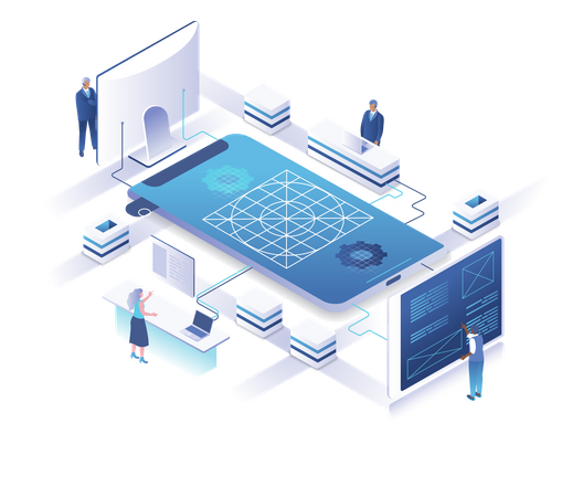 Smartphone-UI-UX-Design  Illustration