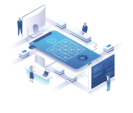 Smartphone-UI-UX-Design  Illustration