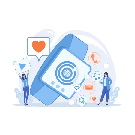 Smartwatch app  Illustration