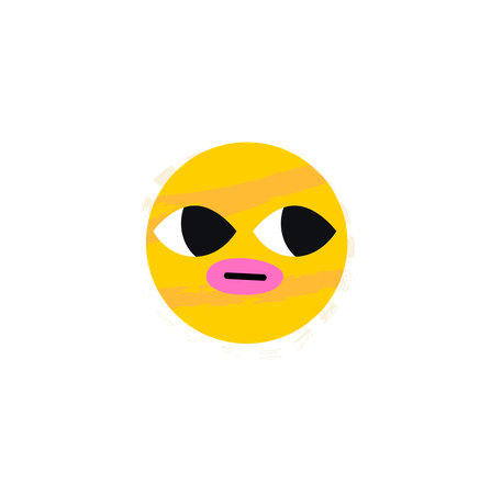 Smile Flower Emoji  Illustration