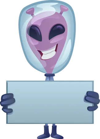 Smiling Alien  Illustration