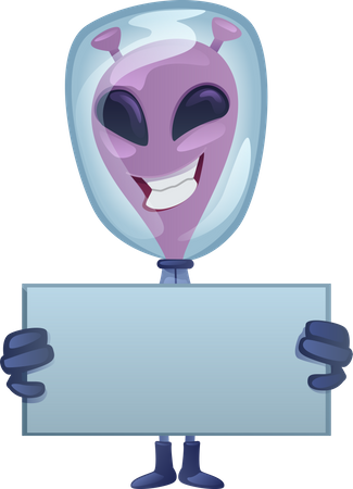 Smiling Alien  Illustration