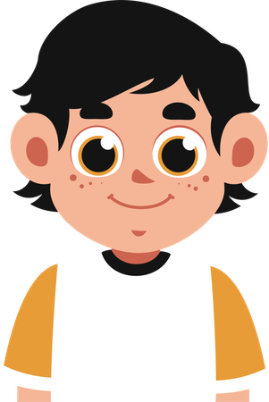 Smiling Boy  Illustration