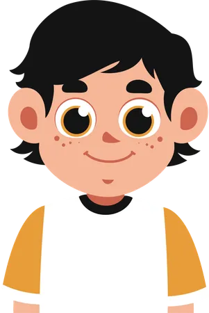 Smiling Boy  Illustration