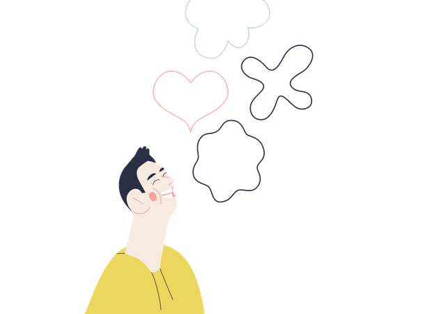 Smiling emotion  Illustration