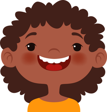 Smiling Face Expression  Illustration