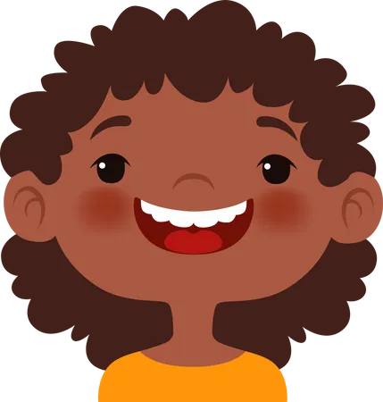 Smiling Face Expression  Illustration