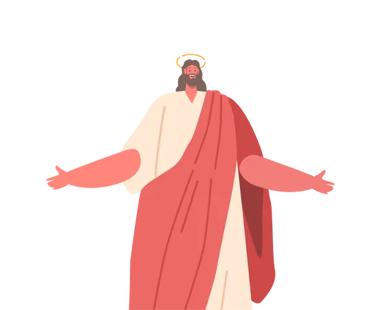 Smiling Jesus christ  Illustration