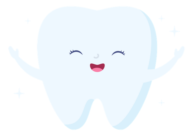 Smiling teeth  Illustration
