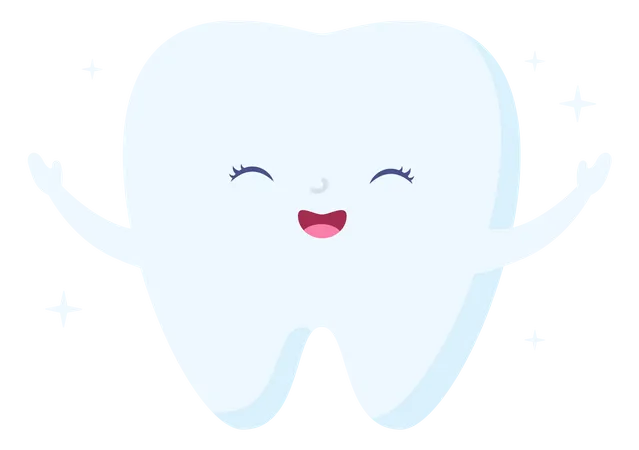 Smiling teeth  Illustration