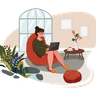 illustration for making a video call